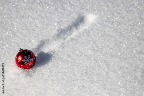 Falling Christmas ornament