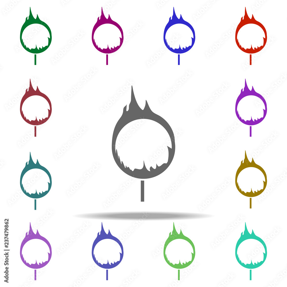 ring of fire icon. Elements of circus in multi color style icons. Simple icon for websites, web design, mobile app, info graphics ring of fire icon. Elements of circus in multi color style icons. Simple icon for websites, web design, mobile app, info graphics