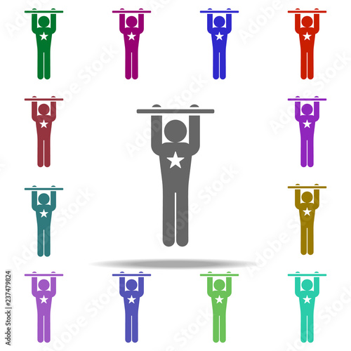 circus acrobat icon. Elements of circus in multi color style icons. Simple icon for websites, web design, mobile app, info graphics