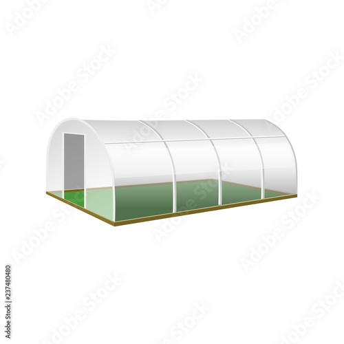 Greenhouse with polyethylene film