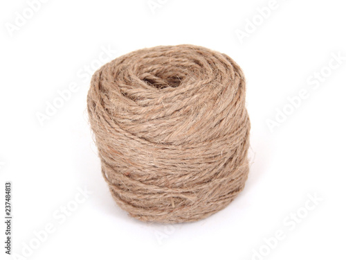 Roll of twine over white