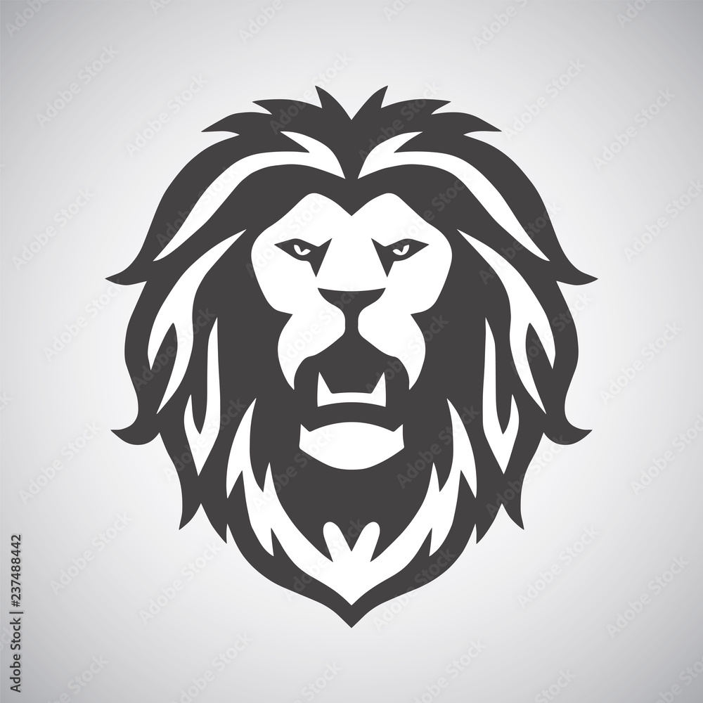 Obraz premium Wild Lion Roar Logo
