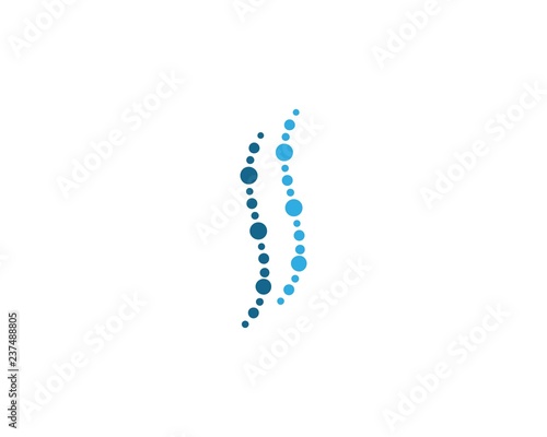 Spine diagnostics symbol logo template