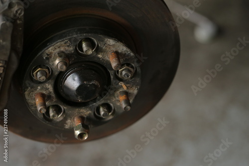 Car's brake system detail