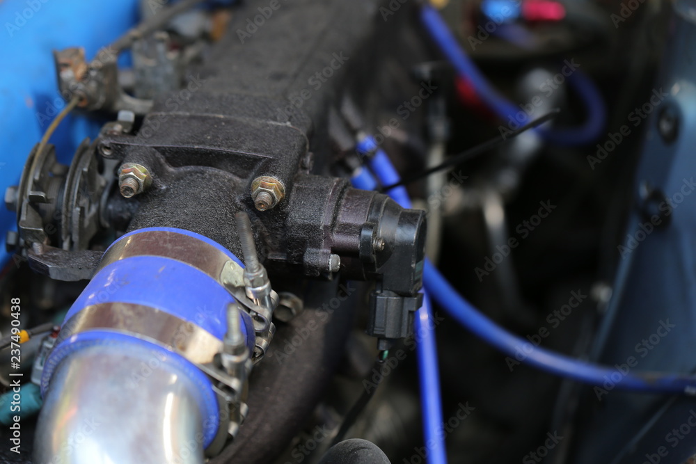 Fototapeta premium Racing car's engine detail