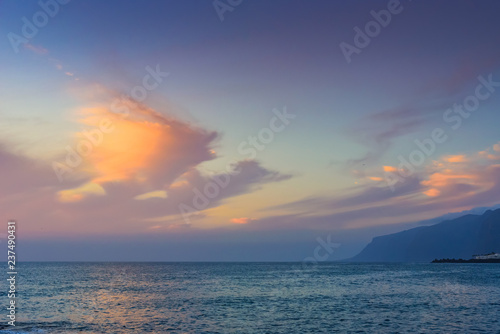 Evening sunset view of the coast near the village of Alcala..  Tenerife. Canary Islands..Spain © alexanderkonsta