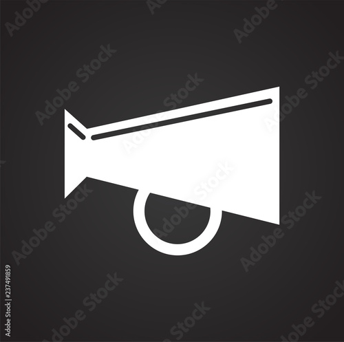 Loud hailer icon on white background for graphic and web design, Modern simple vector sign. Internet concept. Trendy symbol for website design web button or mobile app