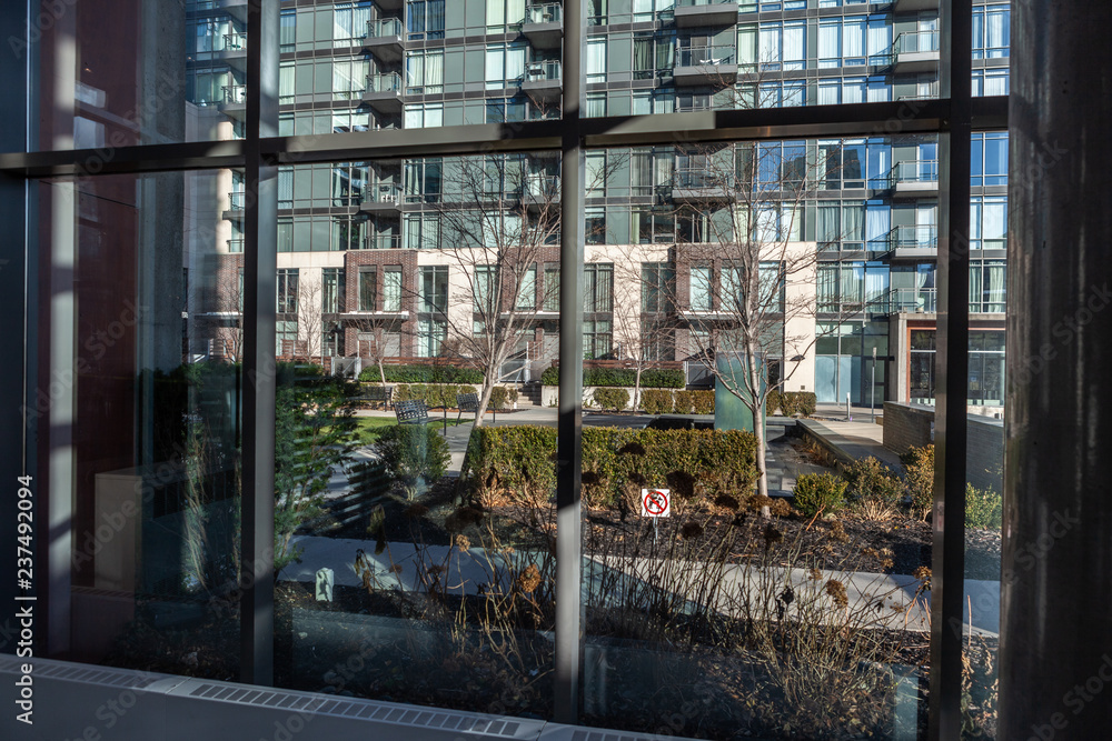 Toronto, Canada – December 4th 2018 tall apartment skyscrapers above Toronto under the blue skies Toronto, Canada – December 4th 2018 tall apartment skyscrapers above Toronto under the blue skies