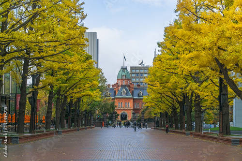 Former Hokkaido Government Office in Autumn, Japan
