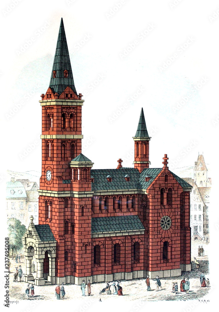 Fototapeta premium The architecture of the middle ages