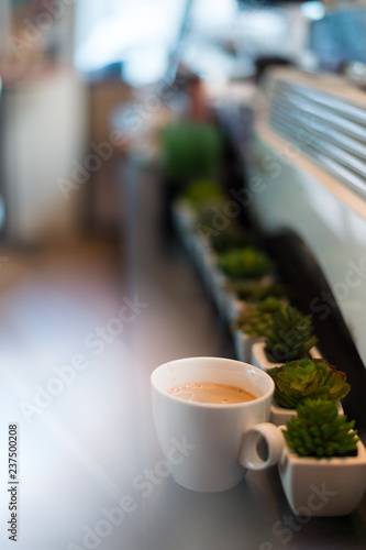 coffee time in mini cafe