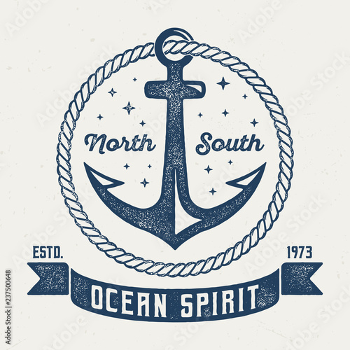 Ocean Spirit II - Aged Tee Design For Printing