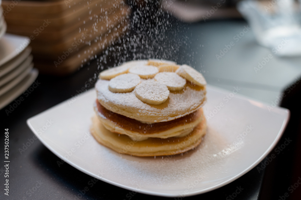 sweet homemade pancake is delicious sweet homemade pancake is delicious
