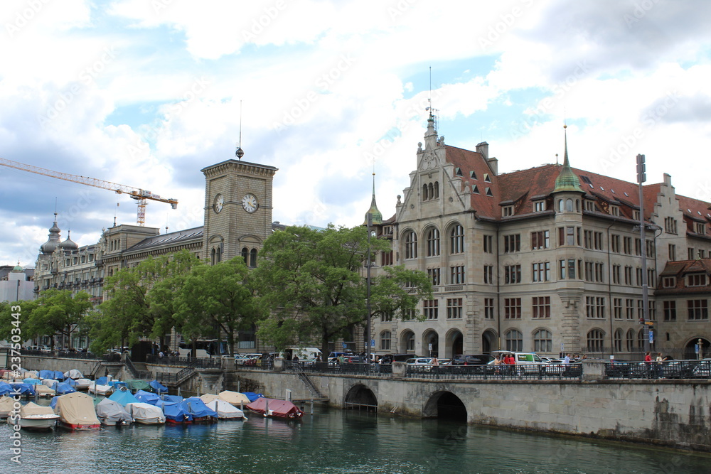 Fototapeta premium Swiss Town