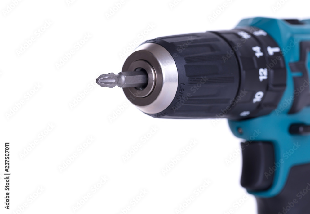 Cordless screwdriver or power drill isolated Cordless screwdriver or power drill isolated