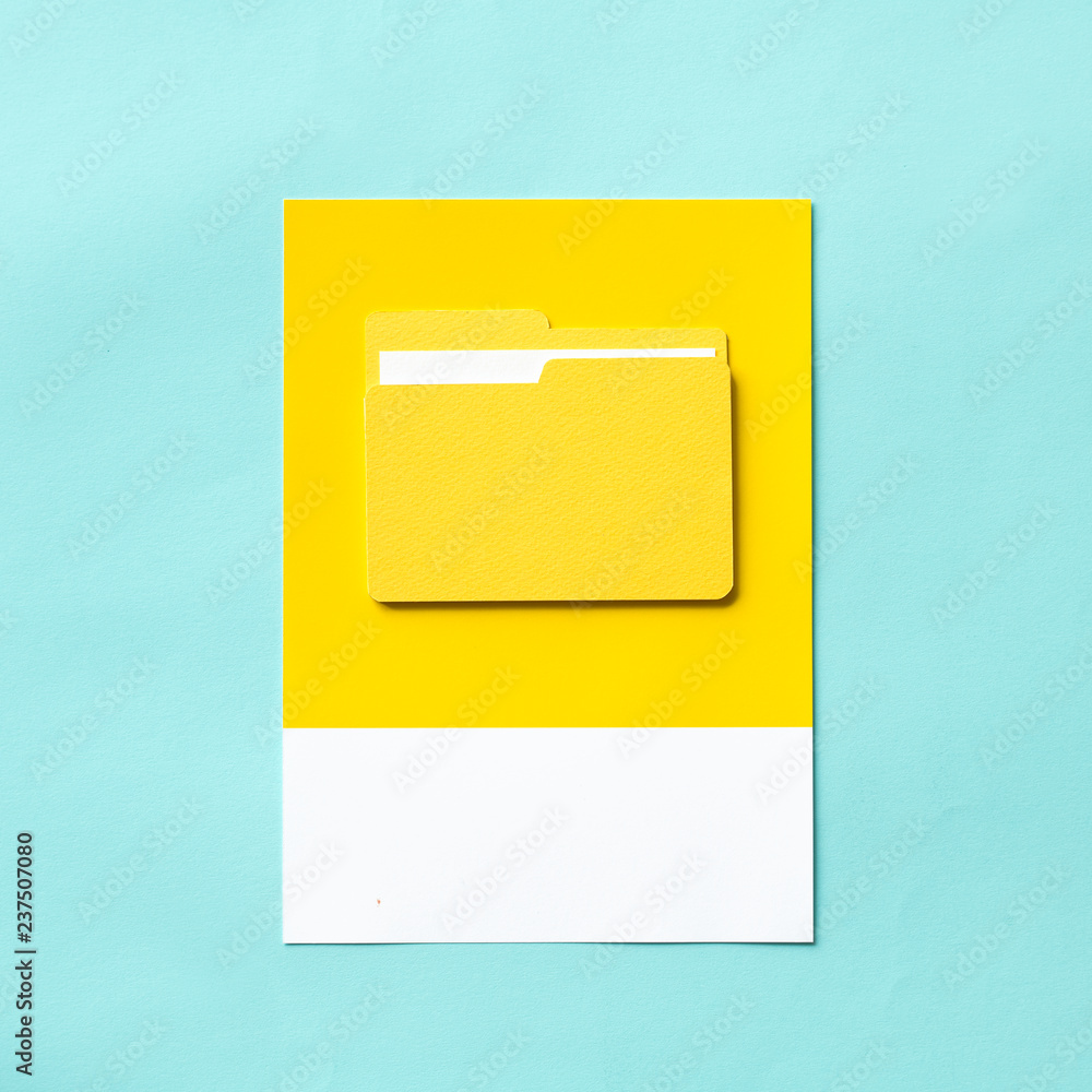 Paper craft art of document folder Paper craft art of document folder