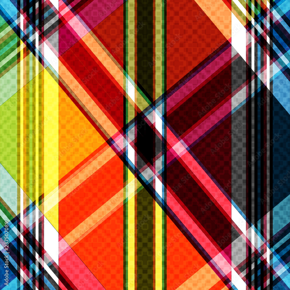 Fototapeta premium bright colored lines abstract geometric background illustration
