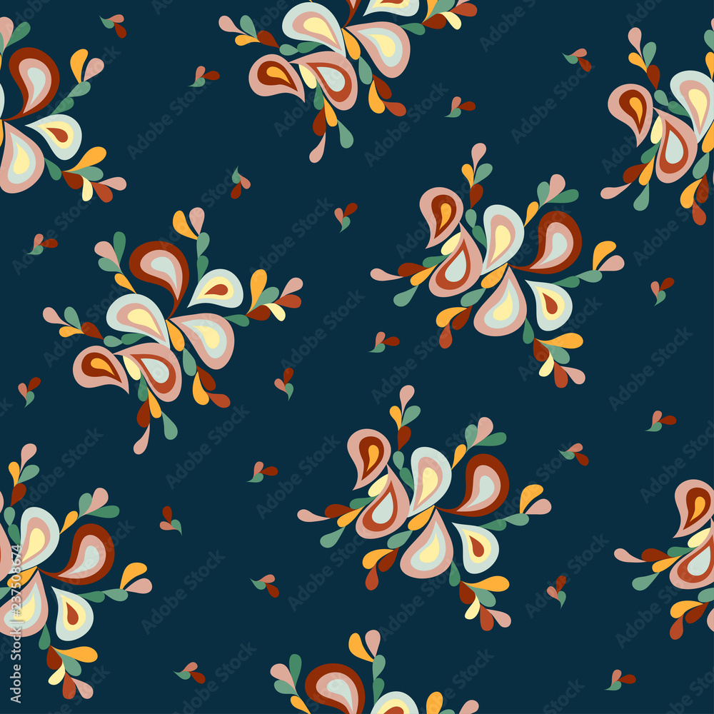 petals retro pattern abstract illustration petals retro pattern abstract illustration