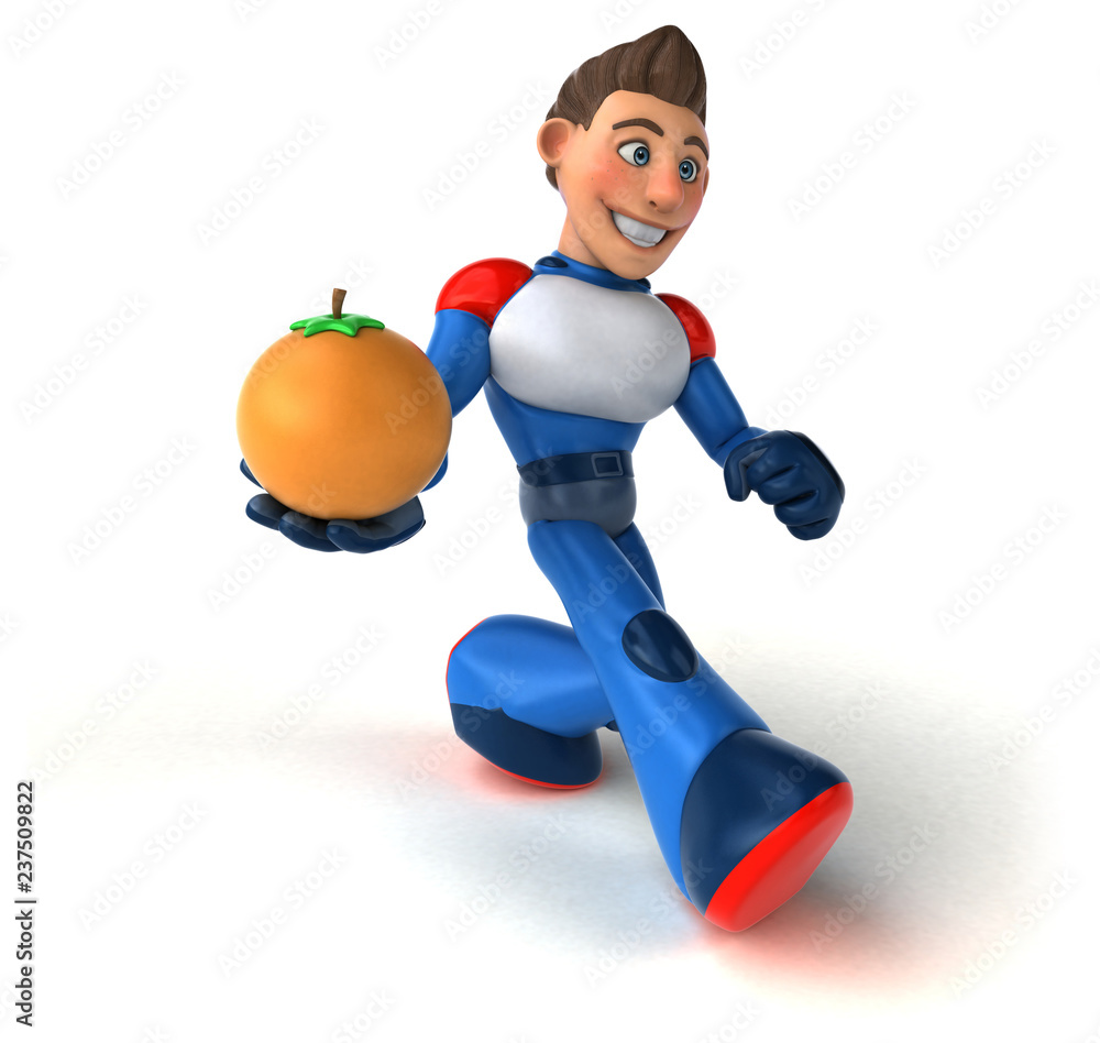 Super modern superhero - 3D Illustration Super modern superhero - 3D Illustration