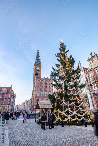 Photography gdansk christmas decoration old town