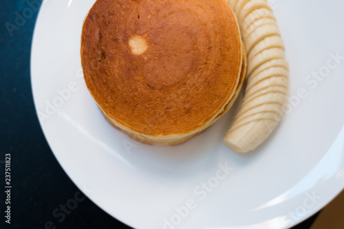 sweet homemade pancake is tasty
