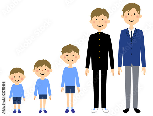 男の子　成長