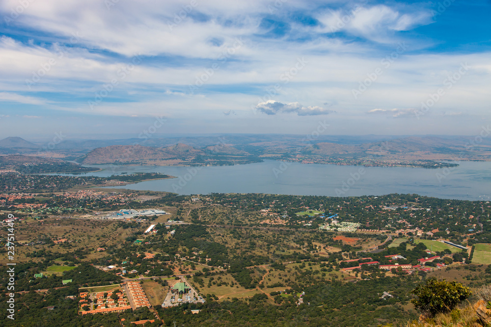 Hartebeespoort dam in South Africa, a water sport and holiday destination..