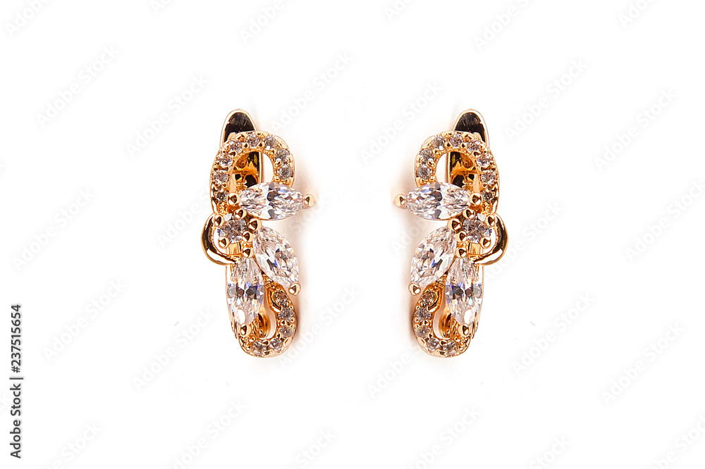 Jewelry pendant on a white isolated background. Jewelery, jewelry