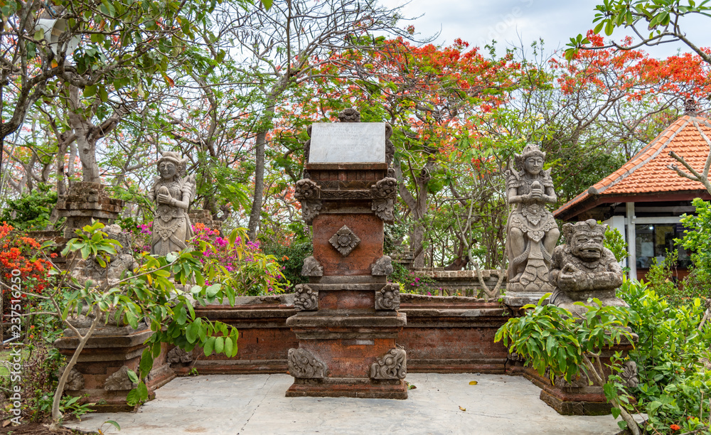Bali monument and sculptured statues