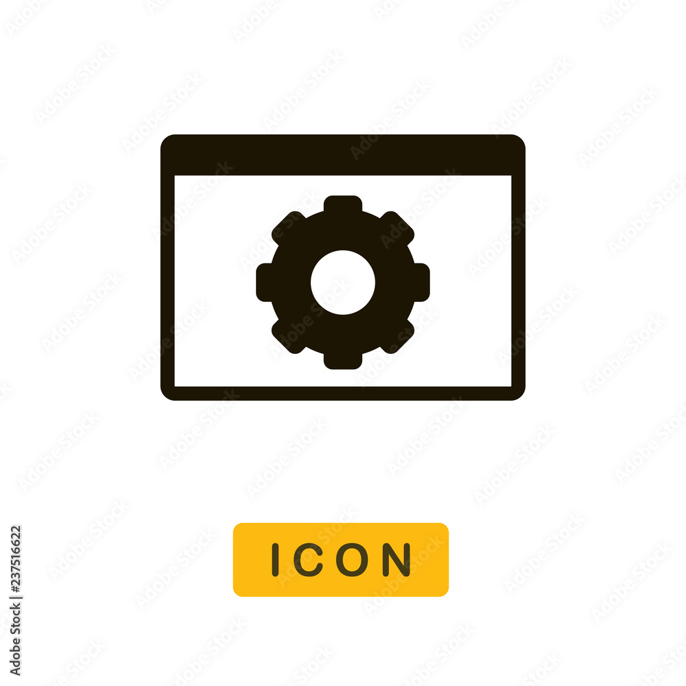 Command Window vector icon Command Window vector icon