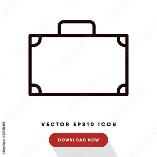 Suitcase black friday vector icon