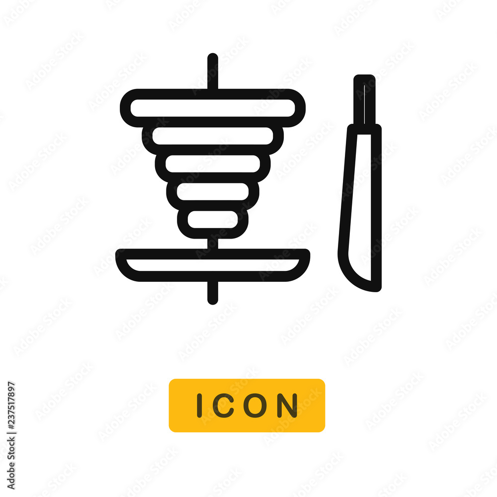 Shawarma vector icon Shawarma vector icon