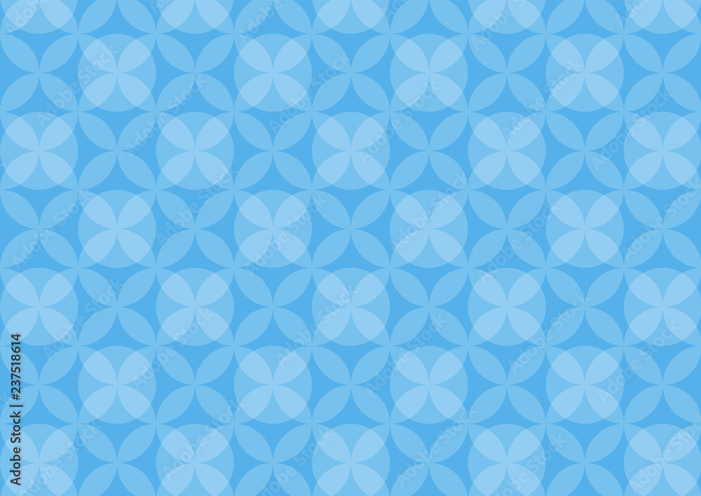 Abstract circles blue pattern background