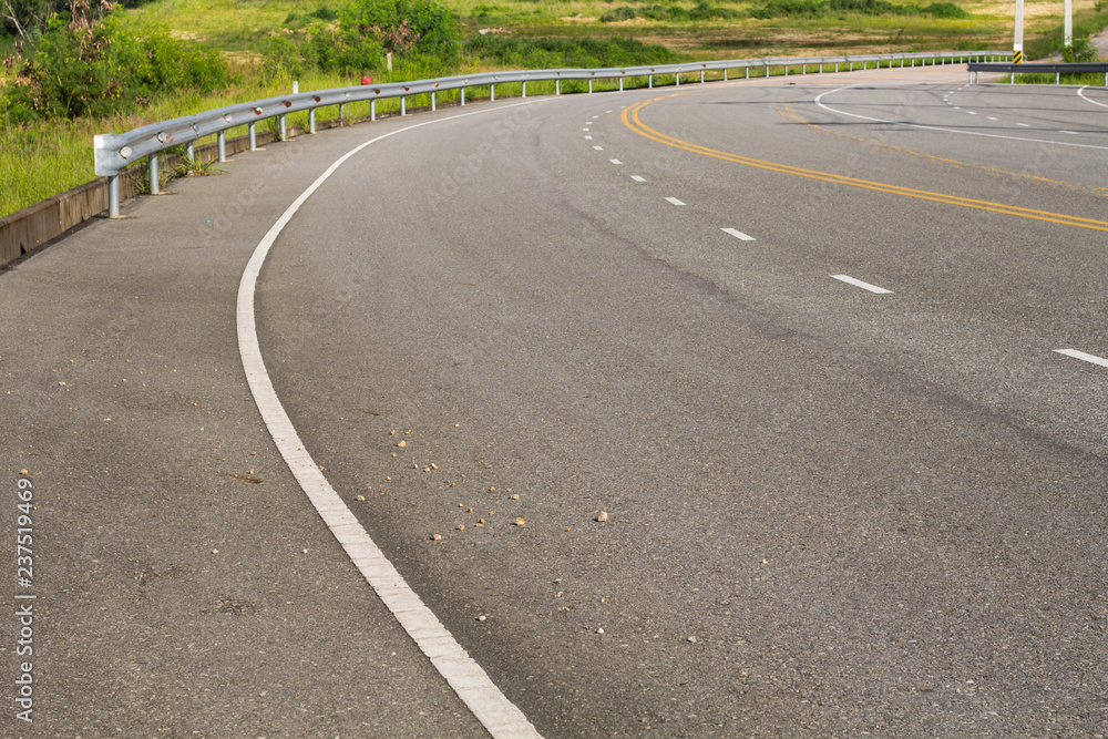 Black road with white line background. Black road with white line background.
