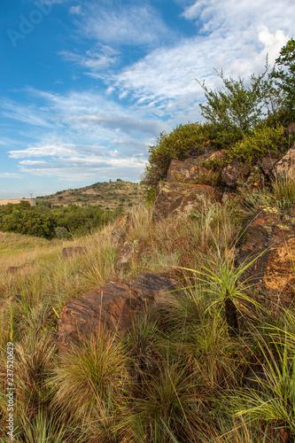 Pretoria, the capitol of South Africa, as viewed from the Klapperkop hill overlooking the city.