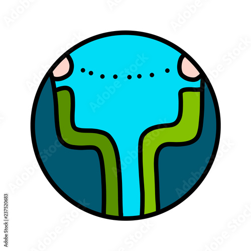 Dialogue logo logotype for psychology psychotherapy consulting speech talking meeting conversation between two hand drawn minimalism green and blue