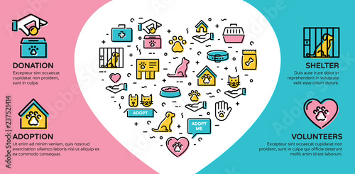 Vector Animal Help Icon Banner Design