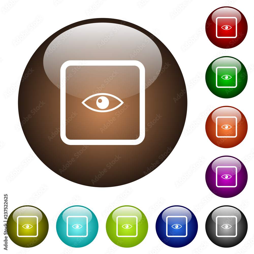 Preview object color glass buttons Preview object color glass buttons