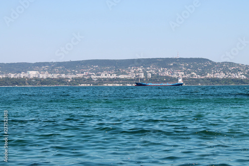 sea       port city of Varna  a view from afar