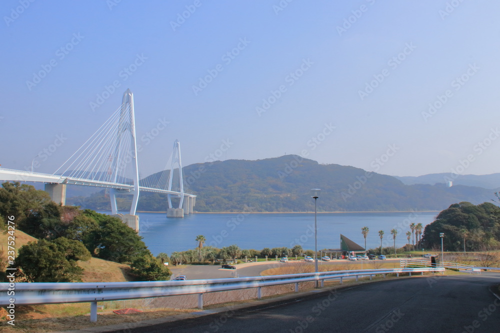 Fototapeta premium 大島大橋 長崎県西海市 日本