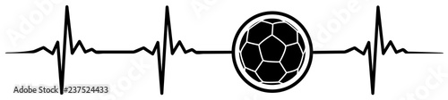 football soccer heartbeat #isoliert #vektor - Fußball Herzschlag