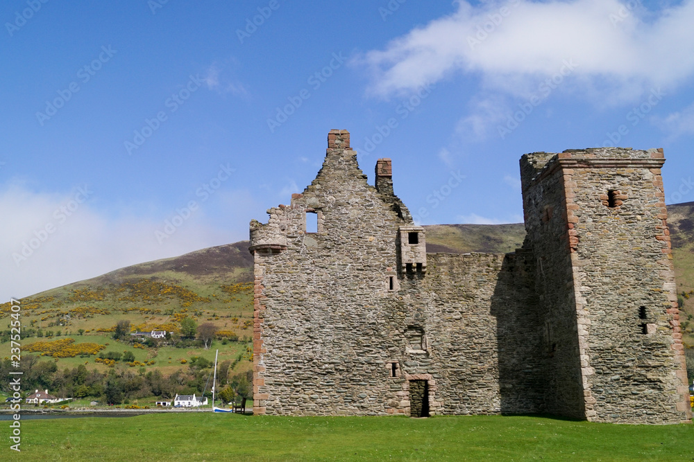 Lochranza castle ruin on the isle of Arran Lochranza castle ruin on the isle of Arran