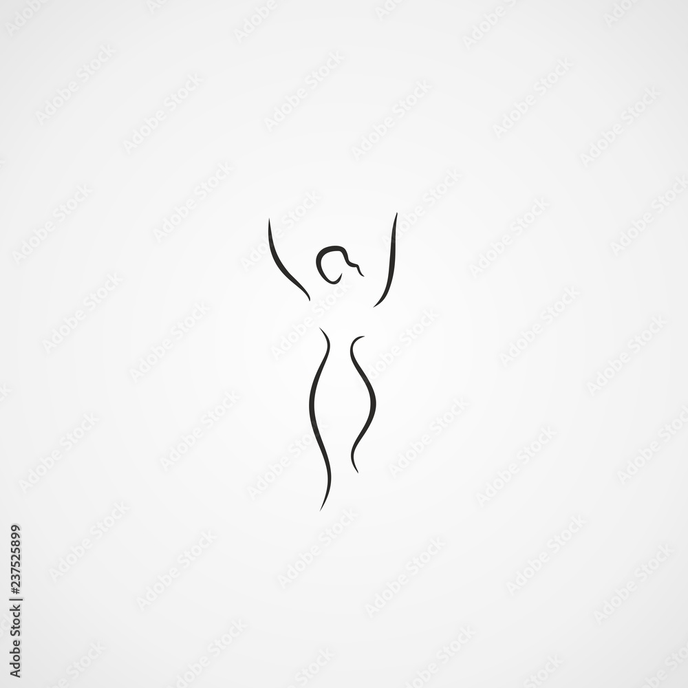 female shape icon vector illustration female shape icon vector illustration