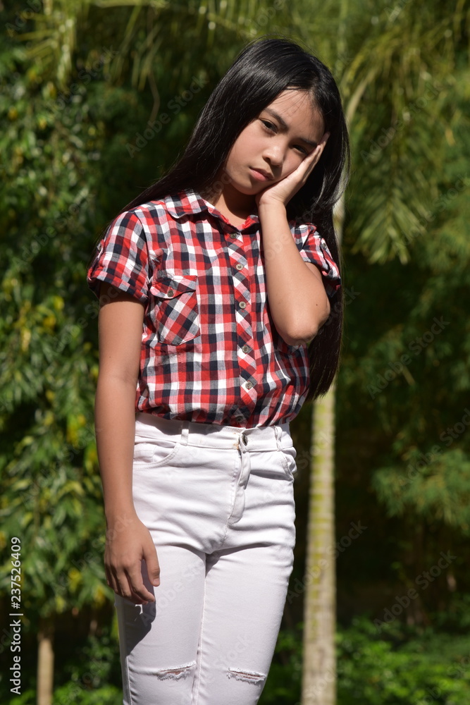 Sleepy Petite Diverse Girl Child Sleepy Petite Diverse Girl Child