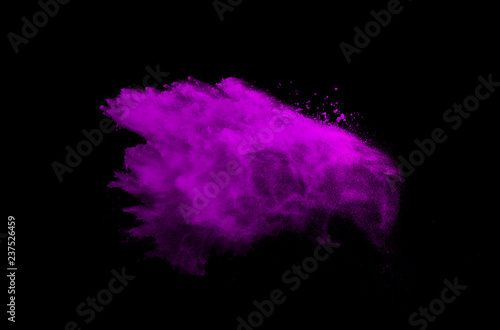 Explosion of colored powder on black background © Vladyslav Bashutskyy