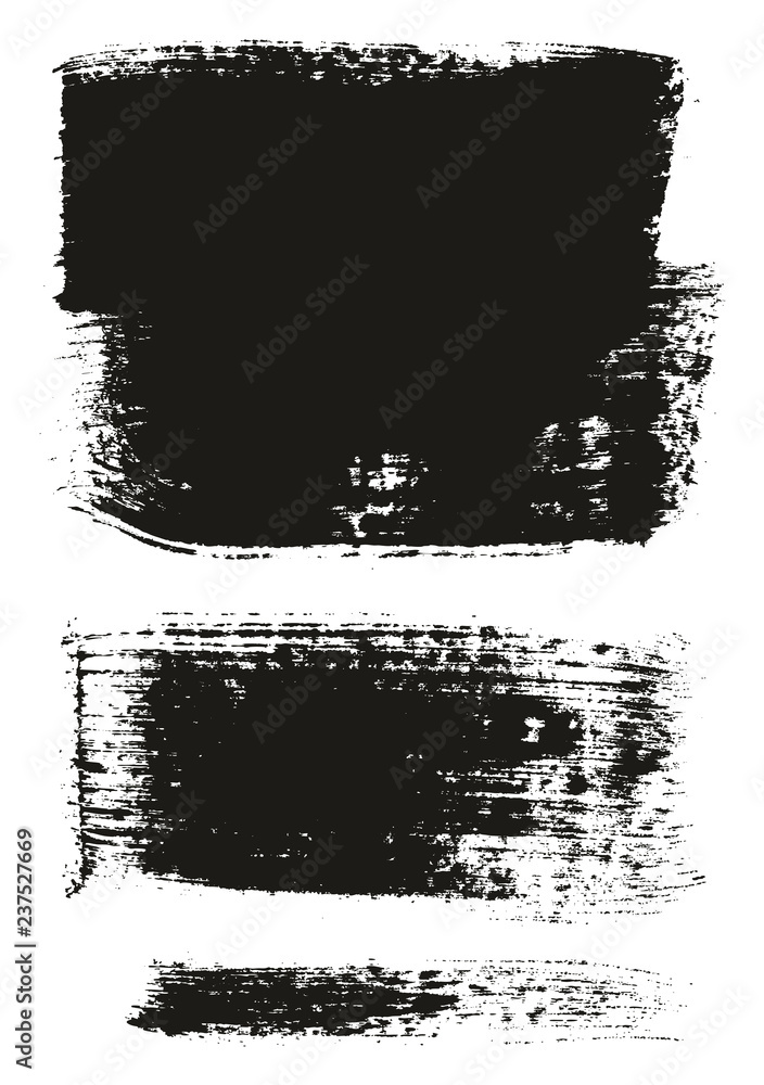 Paint Brush Wide Background & Lines High Detail Abstract Vector Background Mix Set 158