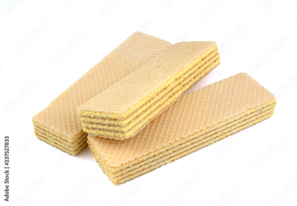 Wafers stick isolated on white background Wafers stick isolated on white background
