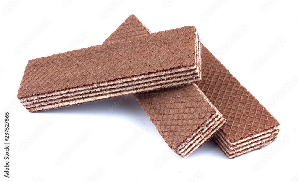 Wafers stick isolated on white background Wafers stick isolated on white background