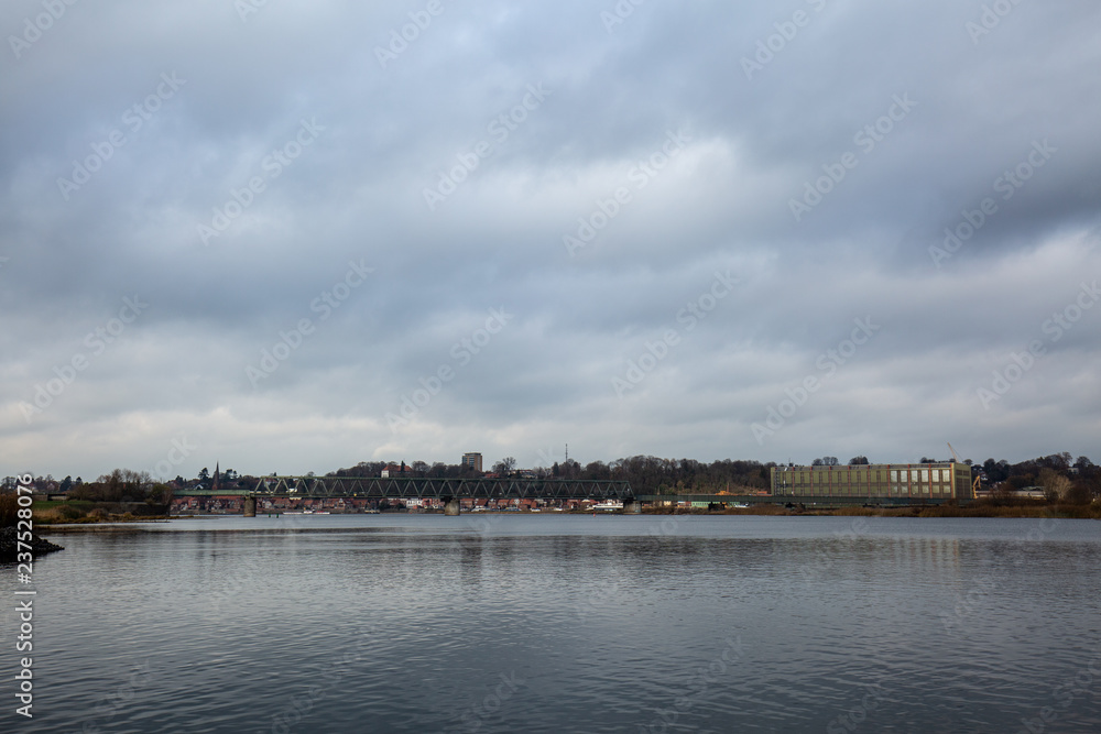 Blick auf Lauenburg an der Elbe