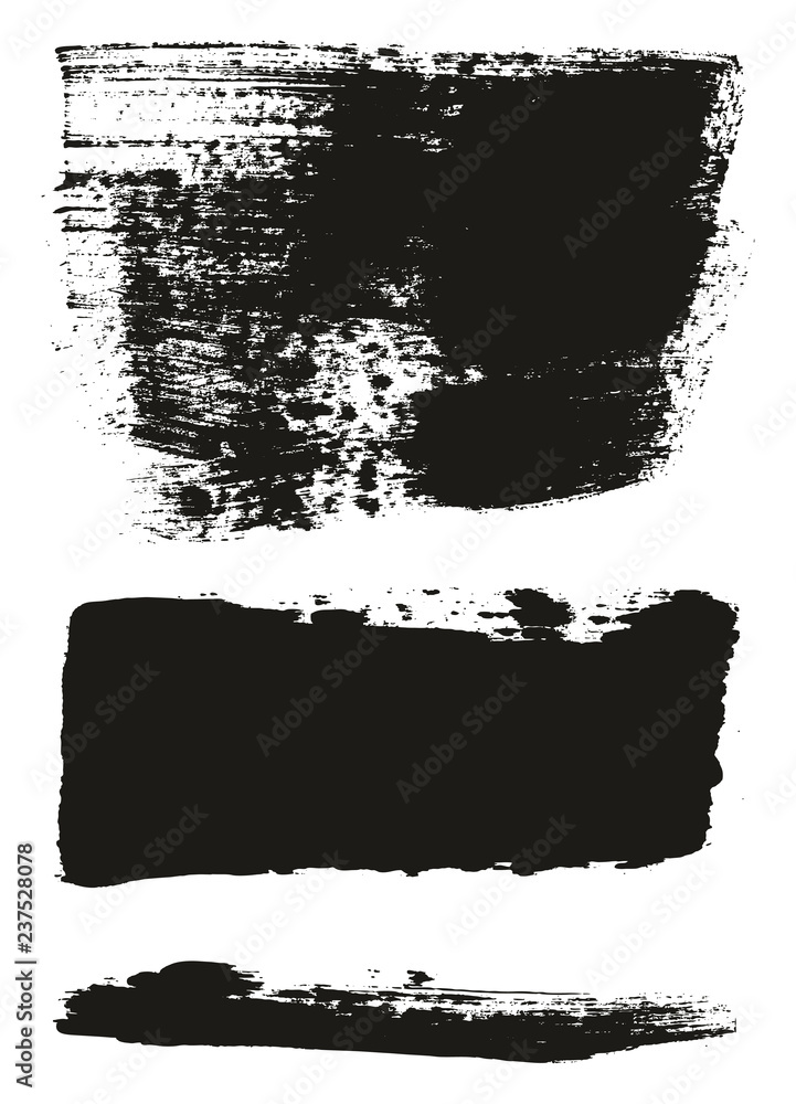 Paint Brush Wide Background & Lines High Detail Abstract Vector Background Mix Set 148